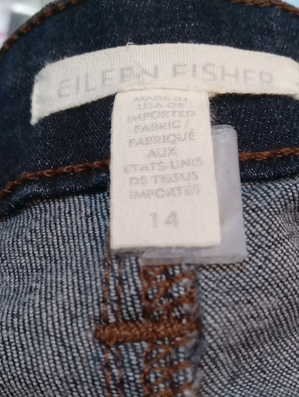 Eileen Fisher Denim Jeans Skinny Leg Tall Size 14 - Picture 3 of 7